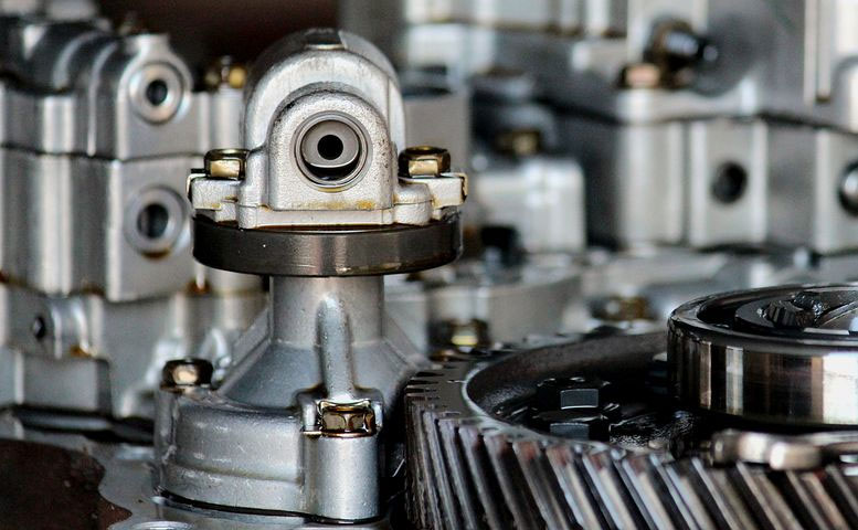 photo of car engine transmission detail